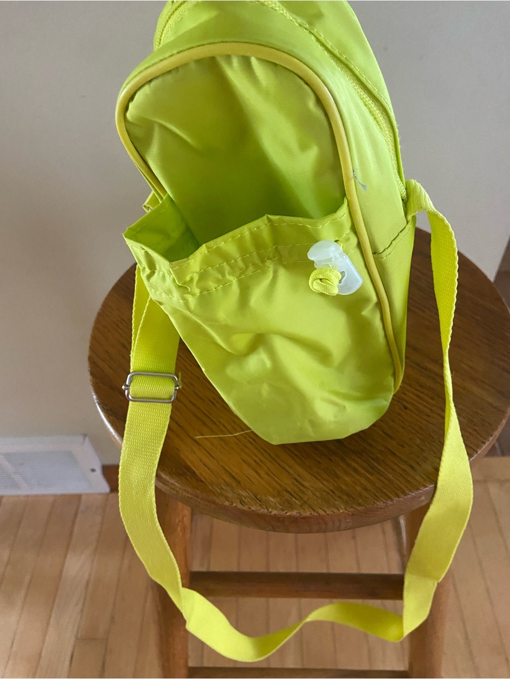Neon Yellow Crossbody Water Bottle Holder for Hiking, Travel & Sports